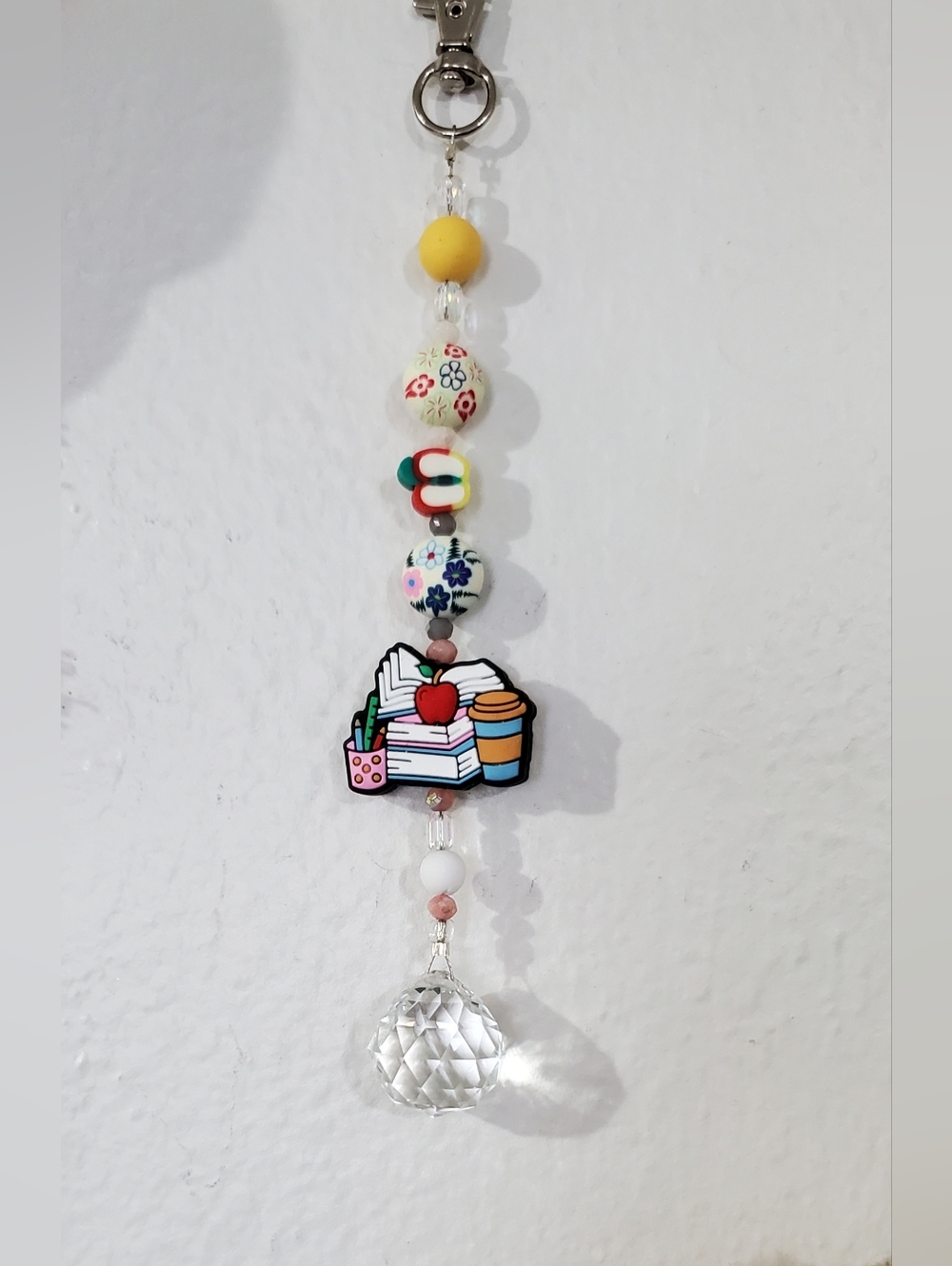 Teacher Appreciation Sun Catcher Key Clip Bag Clip